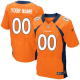 Nike Denver Broncos Customized Orange Stitched Elite Men's NFL Jersey