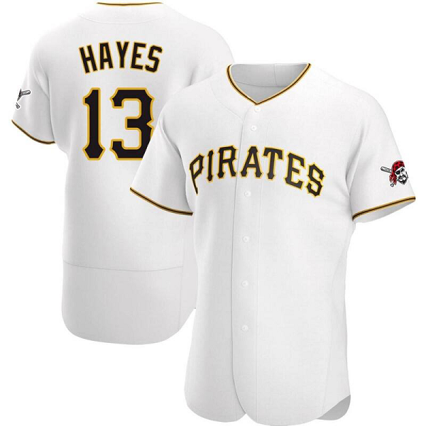 Youth Pittsburgh Pirates #13 Ke'Bryan Hayes White Flexbase MLB Jerseys