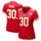 Women's Kansas City Chiefs Darius Rush Nike  Red Team Game Jersey