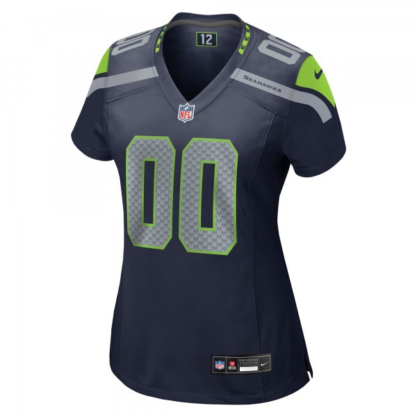 Women's Seattle Seahawks Nike College Navy Custom Game Jersey