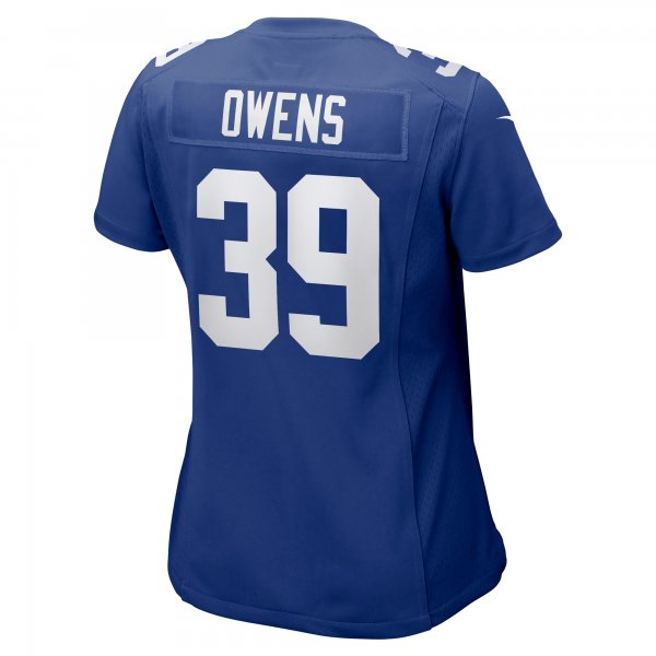 Women's New York Giants Gervarrius Owens Nike  Royal Team Game Jersey