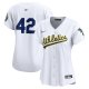 Women's Oakland Athletics  Nike White 2024 Jackie Robinson Day Home Limited Jersey