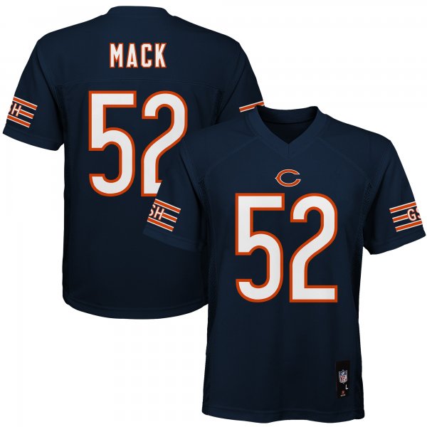 Youth Chicago Bears Khalil Mack Navy Replica Player Jersey