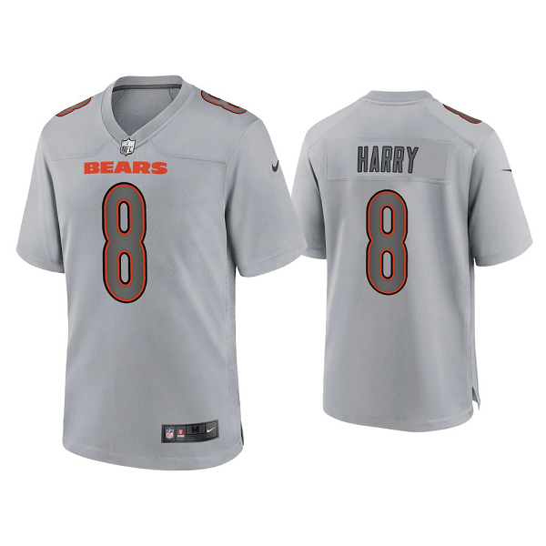 Men's Chicago Bears N'Keal Harry Gray Atmosphere Fashion Game Jersey