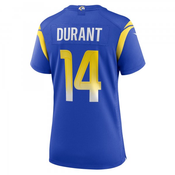 Women's Los Angeles Rams Cobie Durant Nike Royal Game Player Jersey