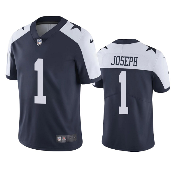 Men's Dallas Cowboys #1 Kelvin Joseph Navy Alternate Vapor Limited Jersey