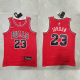 Men's Chicago Bulls #23 Michael Jordan 2021-22 75th Anniversary City Red Swingman Statement NBA Jersey