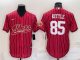 Men's San Francisco 49ers #85 George Kittle Red Stitched Baseball Cool Base Jersey