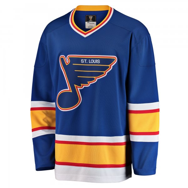 Men's St. Louis Blues Fanatics Blue Premier Breakaway Heritage Blank Jersey