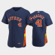 Men's Houston Astros #41 Brad Peacock 2020 Alternate Navy Flex Base MLB Jersey