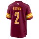 Men's Washington Commanders Dyami Brown Nike Burgundy Game Jersey