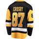 Men's Pittsburgh Penguins Sidney Crosby Fanatics Black Captain Patch Home Breakaway Jersey