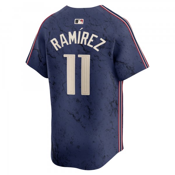 Men's Cleveland Guardians #11 Jose Ramirez Nike Navy 2024 City Connect Limited Jersey