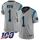 Carolina Panthers #1 Cam Newton Silver Men's Stitched NFL Limited Inverted Legend 100th Season Jersey