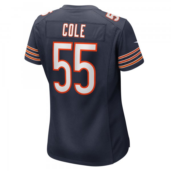 Women's Chicago Bears Dylan Cole Nike Navy Game Jersey