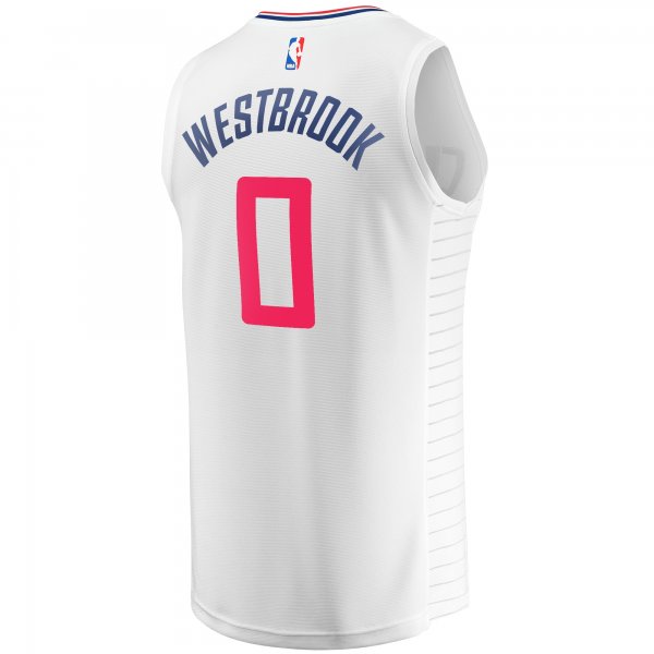 Men's LA Clippers Russell Westbrook Fanatics White Fast Break Player Jersey - Association Edition