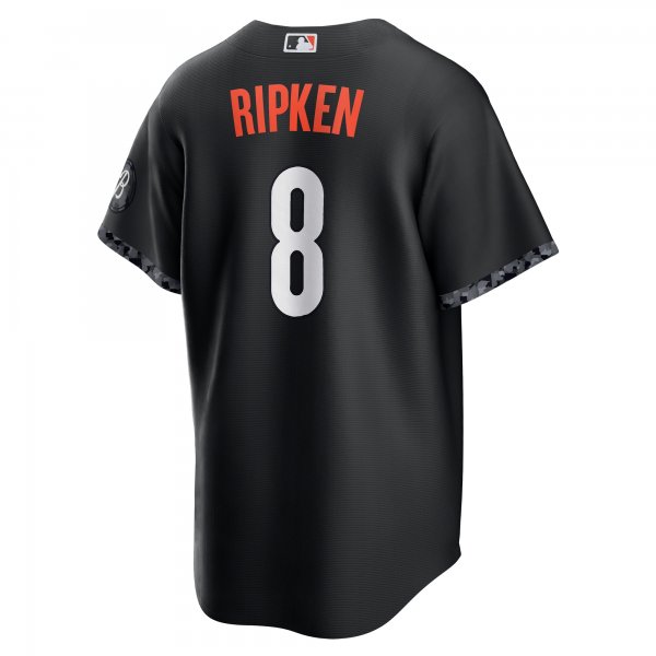 Men's Baltimore Orioles Cal Ripken?Nike Black City Connect Replica Player Jersey