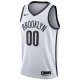 Men's Brooklyn Nets Nike White 2020/21 Swingman Custom Jersey - Association Edition