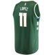 Men's Milwaukee Bucks Brook Lopez Fanatics Green Fast Break Replica Player Jersey - Icon Edition