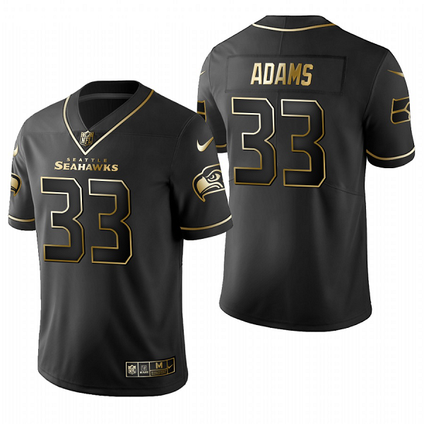 Seattle Seahawks Jamal Adams Golden Limited Jersey - Black