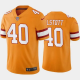 Youth Tampa Bay Buccaneers #40 Mike Alstott Orange Creamsicle Throwback Stitched NFL Jersey