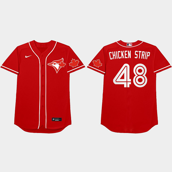 Ross Stripling 2021 Players Weekend Chicken Strip Nickname Red Men's Jersey