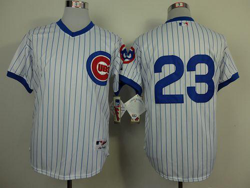 Chicago Cubs #23 Ryne Sandberg White 1988 Turn Back The Clock Stitched MLB Jersey