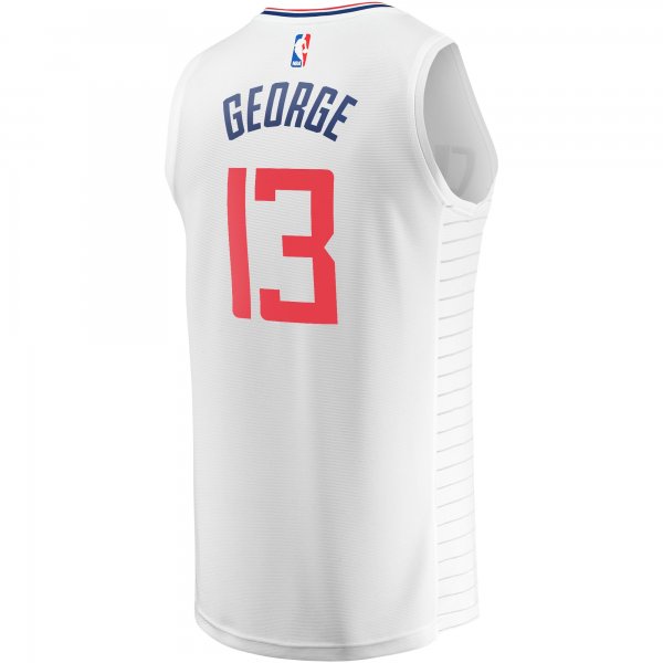 Men's LA Clippers Paul George Fanatics White Fast Break Player Jersey - Association Edition