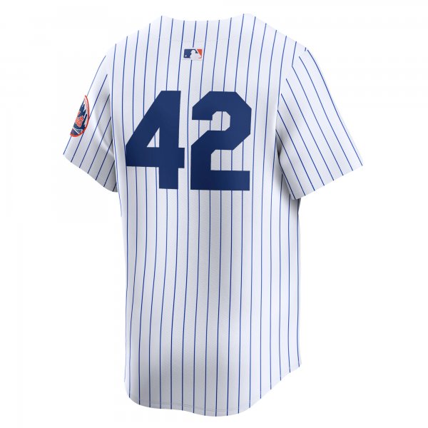 Men's New York Mets  Nike White 2024 Jackie Robinson Day Home Limited Jersey