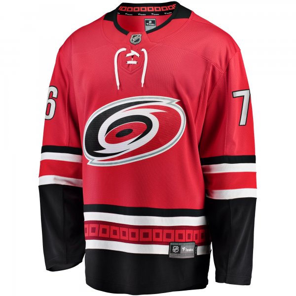 Men's Carolina Hurricanes Brady Skjei Fanatics Red Alternate Breakaway Player Jersey