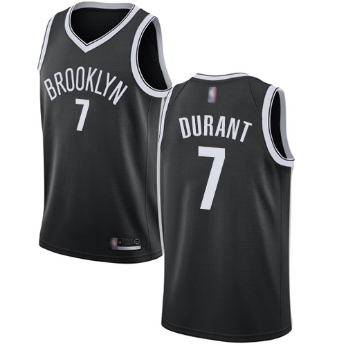 Brooklyn Nets #7 Kevin Durant Black Youth NBA Swingman Icon Edition Jersey