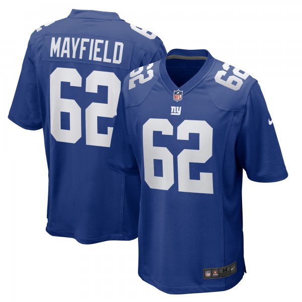 Men's New York Giants Jalen Mayfield Nike  Royal  Game Jersey