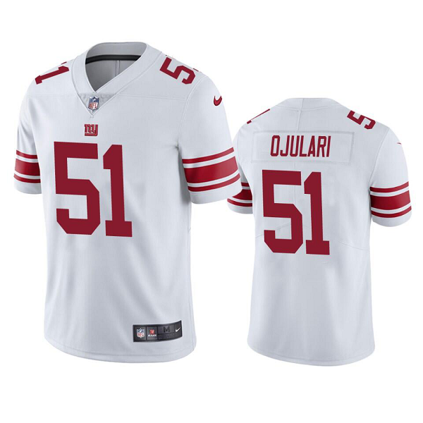 Men's New York Giants Azeez Ojulari #51 White Vapor Limited NFL Jersey