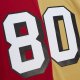 Men's San Francisco 49ers Jerry Rice Mitchell & Ness Scarlet/Gold 1994 Split Legacy Replica Jersey