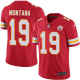 Men's Nike Kansas City Chiefs #19 Joe Montana Red Stitched NFL Limited Rush Jersey