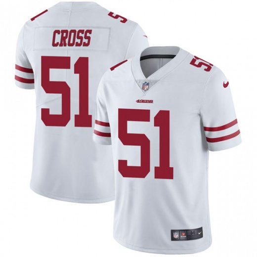 Men's Nike San Francisco 49ers #51 Randy Cross Vapor Untouchable Limited White Jersey