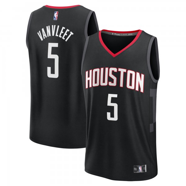 Youth Houston Rockets Fred VanVleet Fanatics Black Fast Break Replica Player Jersey - Statement Edition