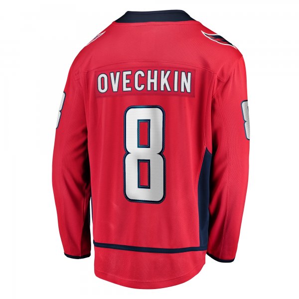 Men's Washington Capitals Alexander Ovechkin Fanatics Red Captain Patch Home Breakaway Jersey