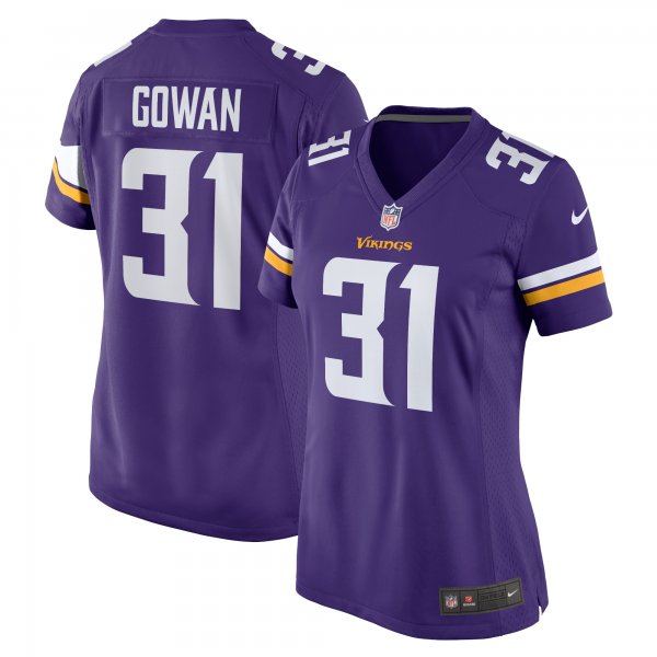 Women's Minnesota Vikings Tay Gowan Nike Purple Home Game Player Jersey