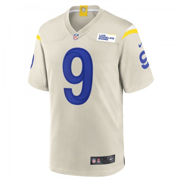 Men's Los Angeles Rams Matthew Stafford Nike Bone Player Game Jersey