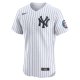 Men's New York Yankees Derek Jeter Nike White Home Elite Jersey