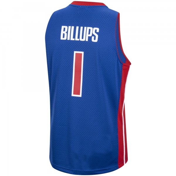 Men's Detroit Pistons Chauncey Billups Mitchell & Ness Royal 2003/04 Hardwood Classics Swingman Jersey