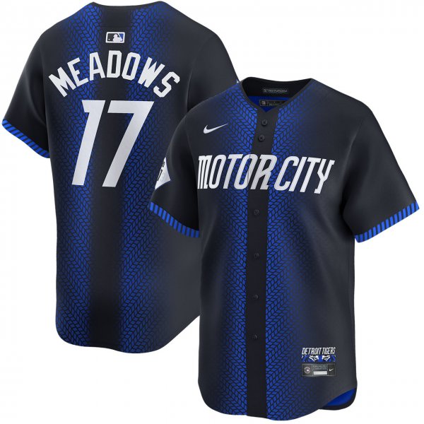 Men's Detroit Tigers #17 Parker Meadows  City Connect Limited Jersey