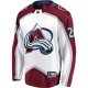 Men's Colorado Avalanche Nathan MacKinnon Fanatics White Away Premier Breakaway Player Jersey