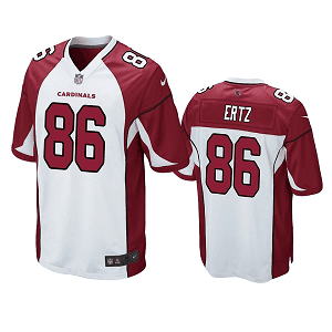 Men's Arizona Cardinals #86 Zach Ertz White Game Jersey