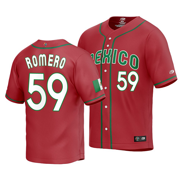 Mexico Baseball JoJo Romero 2023 World Baseball Classic Red Replica Jersey