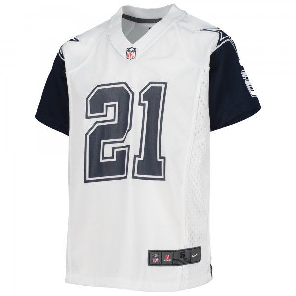 Youth Dallas Cowboys Ezekiel Elliott Nike White Alternate Game Jersey