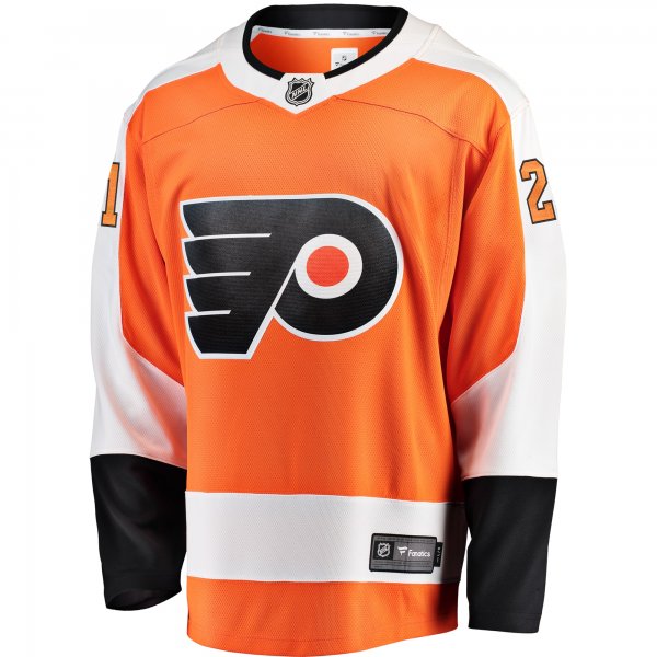 Men's Philadelphia Flyers Scott Laughton Fanatics Orange Breakaway Jersey