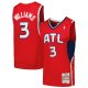 Men's Atlanta Hawks Lou Williams Mitchell & Ness Red 2001/02 Hardwood Classics Swingman Jersey