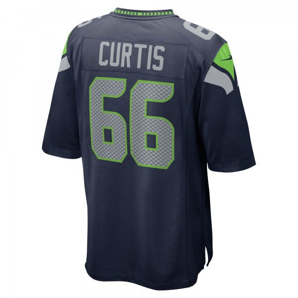 Men's Seattle Seahawks McClendon Curtis Nike College Navy Team Game Jersey